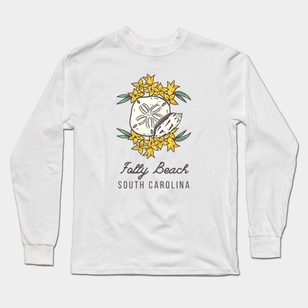 Folly Beach South Carolina SC Tourist Souvenir Long Sleeve T-Shirt by carolinafound